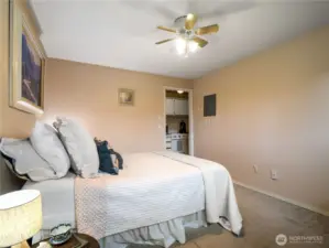 The Bedroom has a lot of space for additional storage such as dressers.