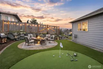 Putting Green holes light up