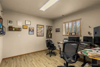 Downstairs bedroom, currently being used as an office