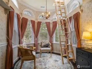 sitting area with access to private princess turret
