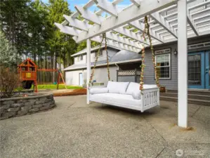 expansive outdoor patio