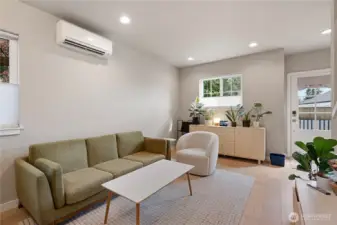 Home is heated and cooled with mini-split units.