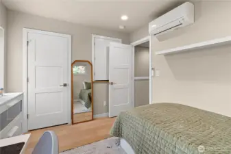 Bedroom 2. Plenty of closet space.