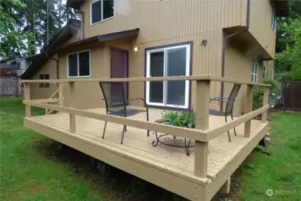 Nice deck to entertain or just relax and enjoy your new home.