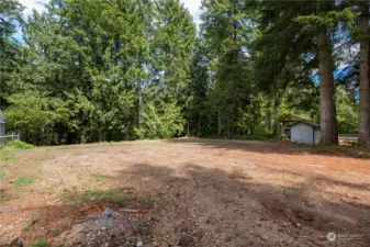 Level lot with power, water, and septic