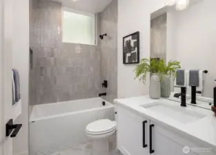 Photo from model home with different color scheme and layout