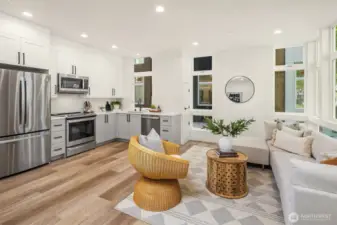Photo from model home with different color scheme and layout