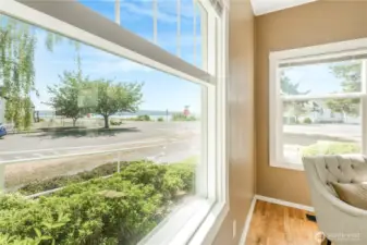 Beautiful views of Drayton Harbor from living room.