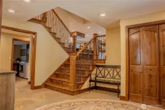 Stairway to the kitchen & great room!