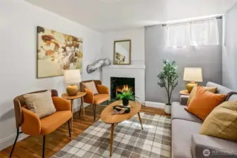Basement room shown as a 2nd living space. This could be a 4th bedroom is preferred.