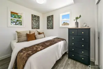 Bedroom (this is showing it with a large king bed).