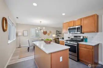 New countertops, appliances, backsplash and floors