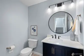 Downstairs powder room