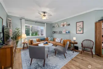 Recently remodeled, the large house offers Craftsman charm.