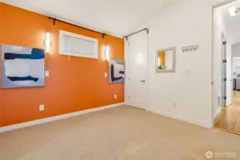 2 separate closets in bedroom