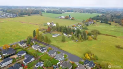 There are only 8 homes on this street and no homes immediately across the street