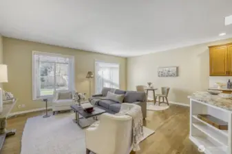 Living room with eating space