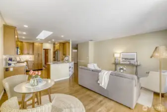 Eating space just off the living room