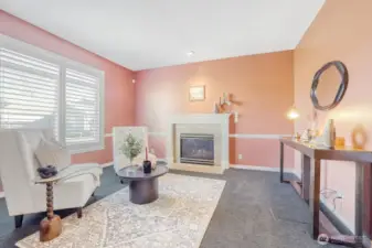 2nd living room or reading room, just to the left when you first walk in