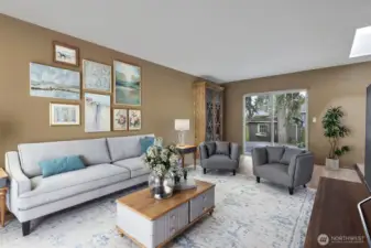 This room is virtually staged.