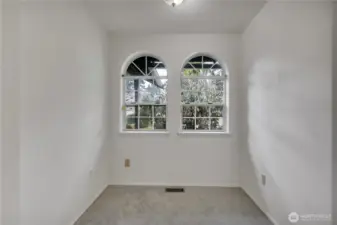 Small office space.  New Carpet