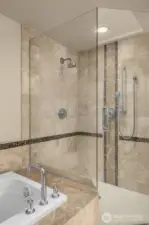 Primary bath walk in shower
