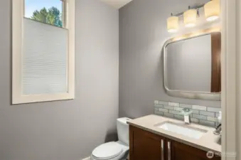 Main floor powder room