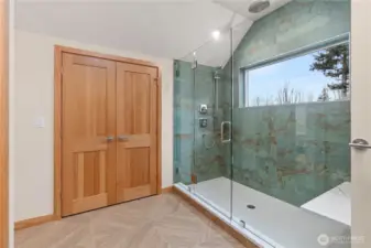 Large closet in the primary bath.