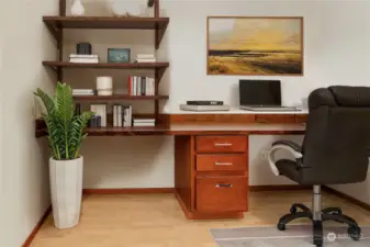 Desk Virtually Staged