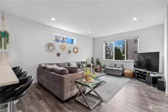 Light-filled living area invites relaxation.