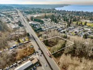 approximately 240 feet of street frontage