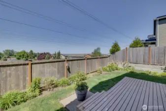 Enjoy the views & peace & quiet off the back deck!
