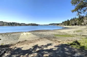 Private boat launch to community