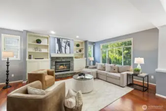 Family Room Off the Kitchen.