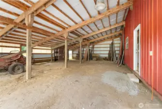 Hay storage area