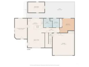 Lower level floor plan