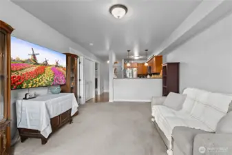 Spacious living room