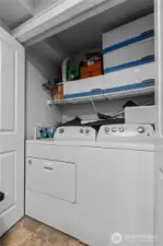 In unit washer and dryer