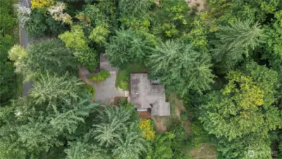 Nestled on a sprawling 1.79 acre parcel.