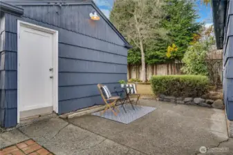 Private, fully fenced backyard with a freshly painted detached garage featuring new exterior lighting & new roof. Concrete pad off the side door creates a perfect patio space for morning coffee or evening drinks – plus ample room for RV/boat parking along the driveway. Quiet, sunny, and ready for your personal touch.
