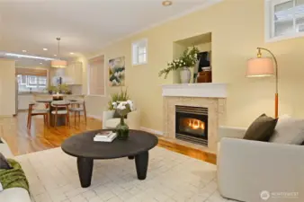 Living room to kitchen