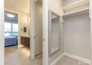 Large walk in closet