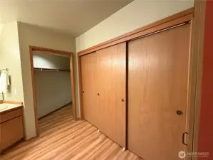 Primary suite walk in closet