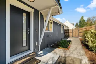 Nice covered front door!