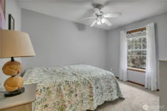 Bright and cheerful Guest Suite #1, perfect for comfort and relaxation.