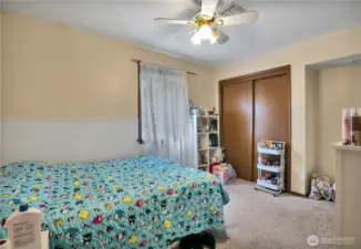 Guest Suite #2 with plenty of closet space.