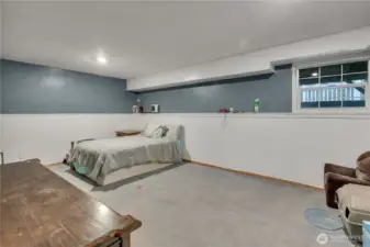 Extra finished room in the basement—perfect for a home office, playroom, guest space, or whatever best suits your needs.