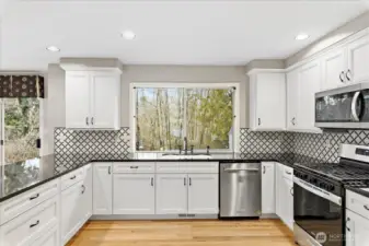 Spacious light filled kitchen