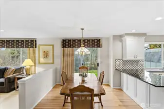 Dining area - can have an extended table!