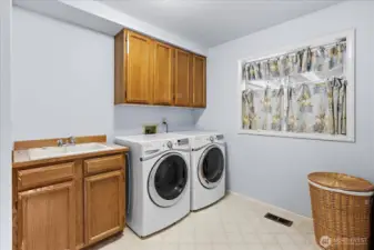 Laundry off living room - very spacious